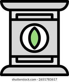 Saco de fertilizante linha preenchido ícone design
