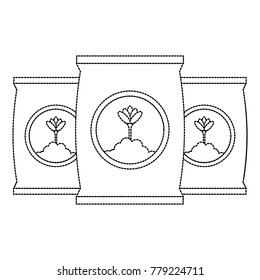 fertilizer bags isolated icon