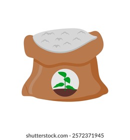 Fertilizer Flat Icon, Vector illustration