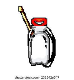 fertilizer garden sprayer game pixel art retro vector. bit fertilizer garden sprayer. old vintage illustration