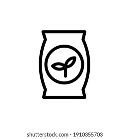 fertilizer growth vector line icon