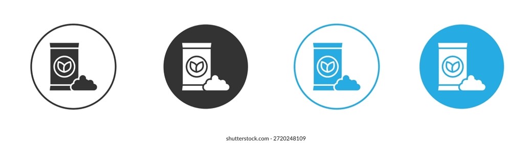 Icono de fertilizante para App y Diseño web. Ilustración de elemento simple.