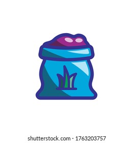 fertilizer icon color style design