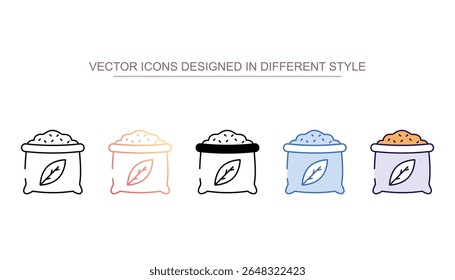 Design de ícone de fertilizante com ilustração de estoque de fundo branco