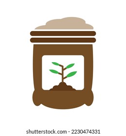 Fertilizer icon farm clipart design template vector isolated illustration