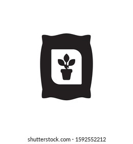 fertilizer icon, glyph style design