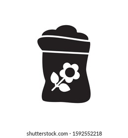fertilizer icon, glyph style design