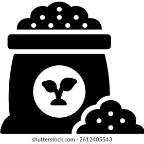 Fertilizer Icon Glyph Vector Illustration