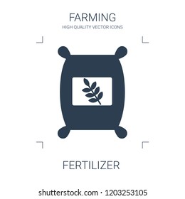 fertilizer icon. high quality filled fertilizer icon on white background. from farming collection flat trendy vector fertilizer symbol. use for web and mobile