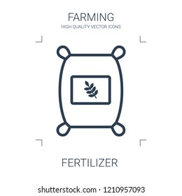 fertilizer icon. high quality line fertilizer icon on white background. from farming collection flat trendy vector fertilizer symbol. use for web and mobile
