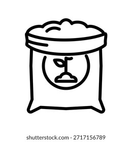 Icono de fertilizante ilustración Vector diseño Plantilla