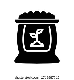 Icono de fertilizante ilustración Vector diseño Plantilla
