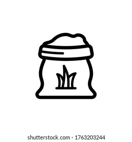 diseño de línea de iconos de fertilizantes