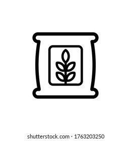 diseño de línea de iconos de fertilizantes