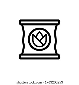 fertilizer icon line art design