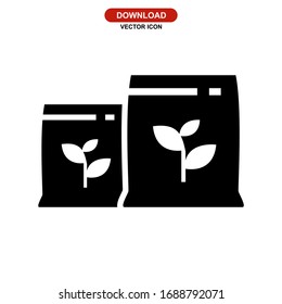 fertilizer icon or logo isolated sign symbol vector illustration - high quality black style vector icons
