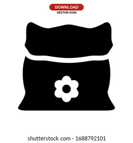 Düngemittel-Symbol oder Logo einzeln auf Zeichen Vektorillustration Illustration - hochwertige Vektorsymbole mit schwarzem Hintergrund
