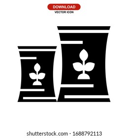 fertilizer icon or logo isolated sign symbol vector illustration - high quality black style vector icons
