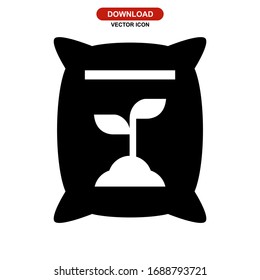 fertilizer icon or logo isolated sign symbol vector illustration - high quality black style vector icons

