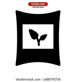 Düngemittel-Symbol oder Logo einzeln auf Zeichen Vektorillustration Illustration - hochwertige Vektorsymbole mit schwarzem Hintergrund
