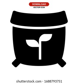 fertilizer icon or logo isolated sign symbol vector illustration - high quality black style vector icons
