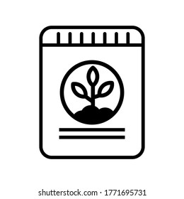 Fertilizer icon or logo isolated sign symbol vector illustration - high quality black style vector icons
