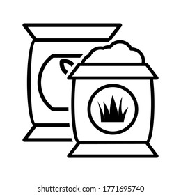 Fertilizer icon or logo isolated sign symbol vector illustration - high quality black style vector icons
