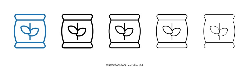 Fertilizer icon Outline vector logo for web ui