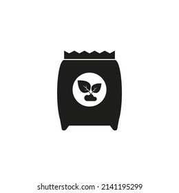 Fertilizer icon. Simple flat vector illustration on a white background.