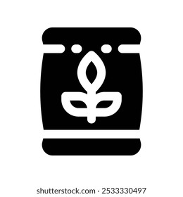 fertilizer icon. vector glyph icon for your website, mobile, presentation, and logo design.