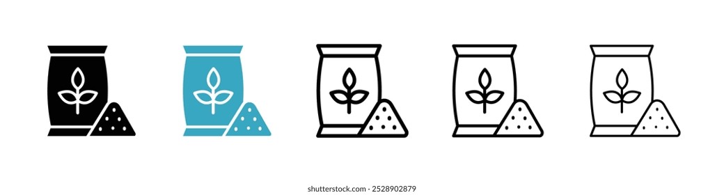 Fertilizer icon vector illustration set