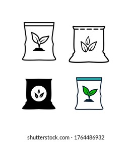 Fertilizer icon vector isolated template
