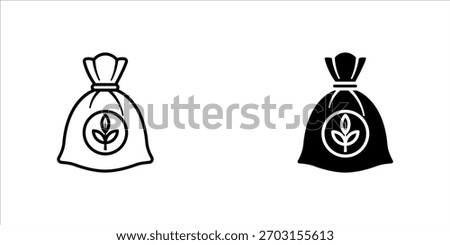 Fertilizer icon vector on white background vector illustration, eps10.