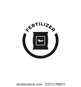 Fertilizer icon vector or organic fertilizer label vector isolated. Best Fertilizer icon or label for apps, websites, design element, and more about organic fertilizer.