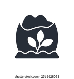 Fertilizer icon. vector.Editable stroke.linear style sign for use web design,logo.Symbol illustration.