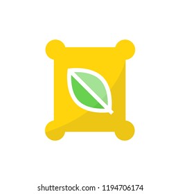 fertilizer icon in white background