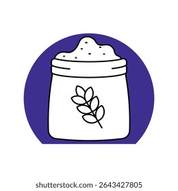 Fertilizer icon with white background vector stock illustration