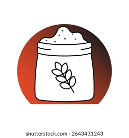 Fertilizer icon with white background vector stock illustration