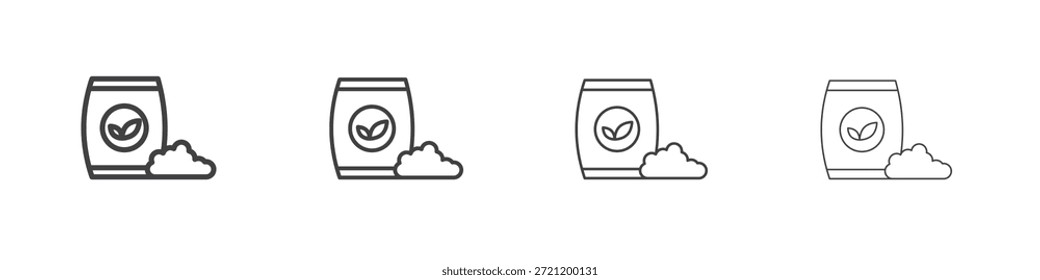 Iconos del fertilizante para el gráfico y el Diseño web.