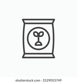Fertilizer icons set. filled and line illustration