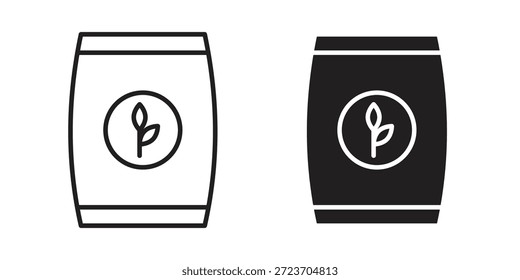 Iconos de fertilizante colección de Vector para Diseños web. iconos planos
