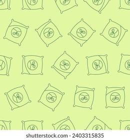 El arte de la línea de fertilizantes es un patrón sin fisuras. Adecuado para fondos, papel pintado, telas, textiles, papel de envoltura, materiales impresos y muchos más. Vector modificable.
