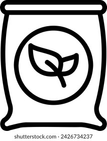 vector de ilustración de icono de línea de fertilizante