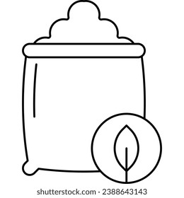 Fertilizer, line icons related to farm, farming, gardening, agriculture