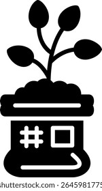 Novo design de ícone de vetor criativo de fertilizante