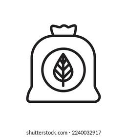 Fertilizer Outline Icon Vector Illustration