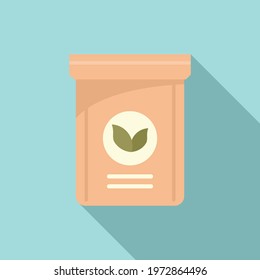 Fertilizer plant pack icon. Flat illustration of Fertilizer plant pack vector icon for web design