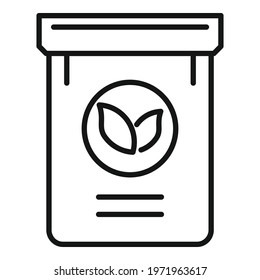 Fertilizer plant pack icon. Outline Fertilizer plant pack vector icon for web design isolated on white background