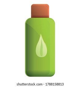 Fertilizer plant pot bottle icon. Cartoon of fertilizer plant pot bottle vector icon for web design isolated on white background