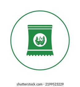 Fertilizer Plant Seeds Packet Icon | Circle Version Icon |